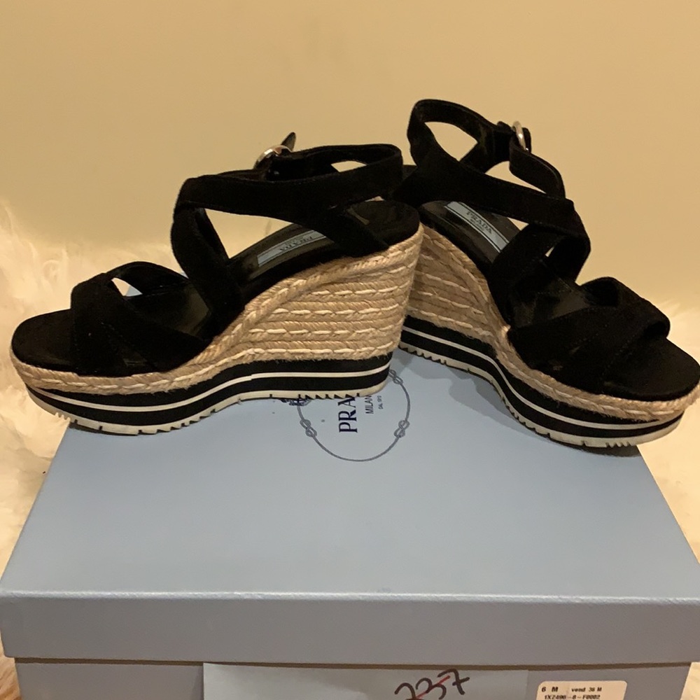 Prada wedges